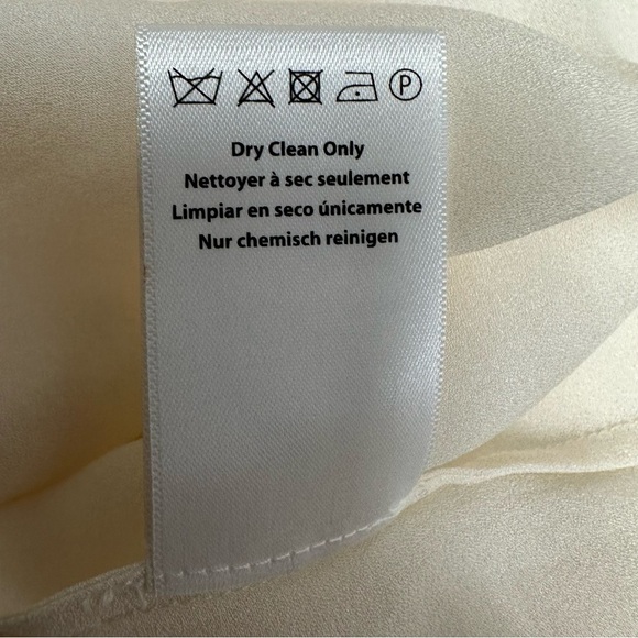 Rachel Zoe Cream 100% Silk Blouse nwt - Picture 7 of 9